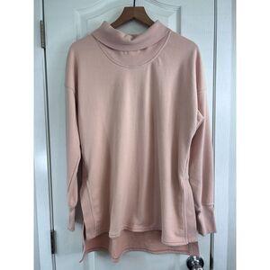 C9 by Champion Women's Tunic Turtleneck Sweatshirt Lightweight Pink Size L
